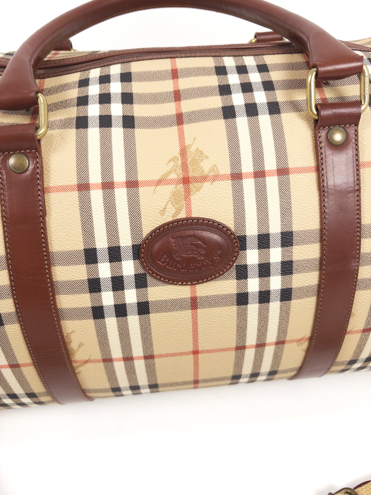 Burberry Nova Check Boston Bag