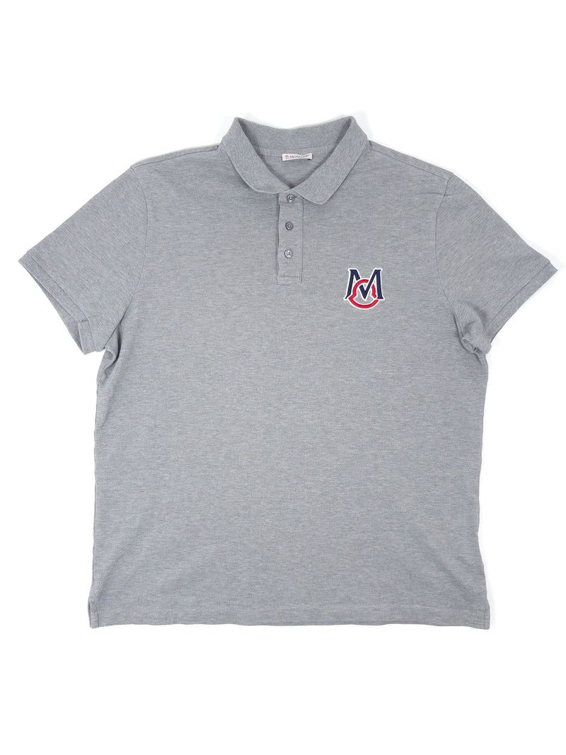 Moncler Polo with embroidered logo (XXL fits XL)