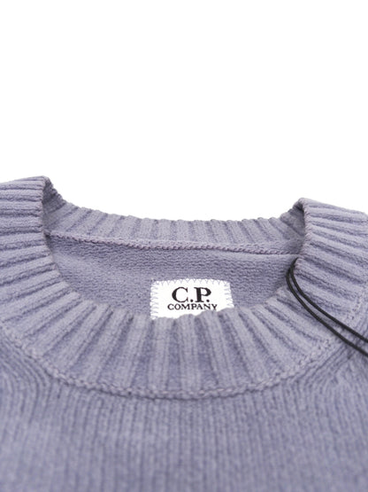 C.P. Company Cotton Chenille Crew Neck Sweatshirt - Lavender