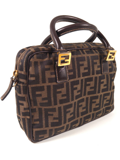 Fendi Zucca FF Top Handbag Vintage
