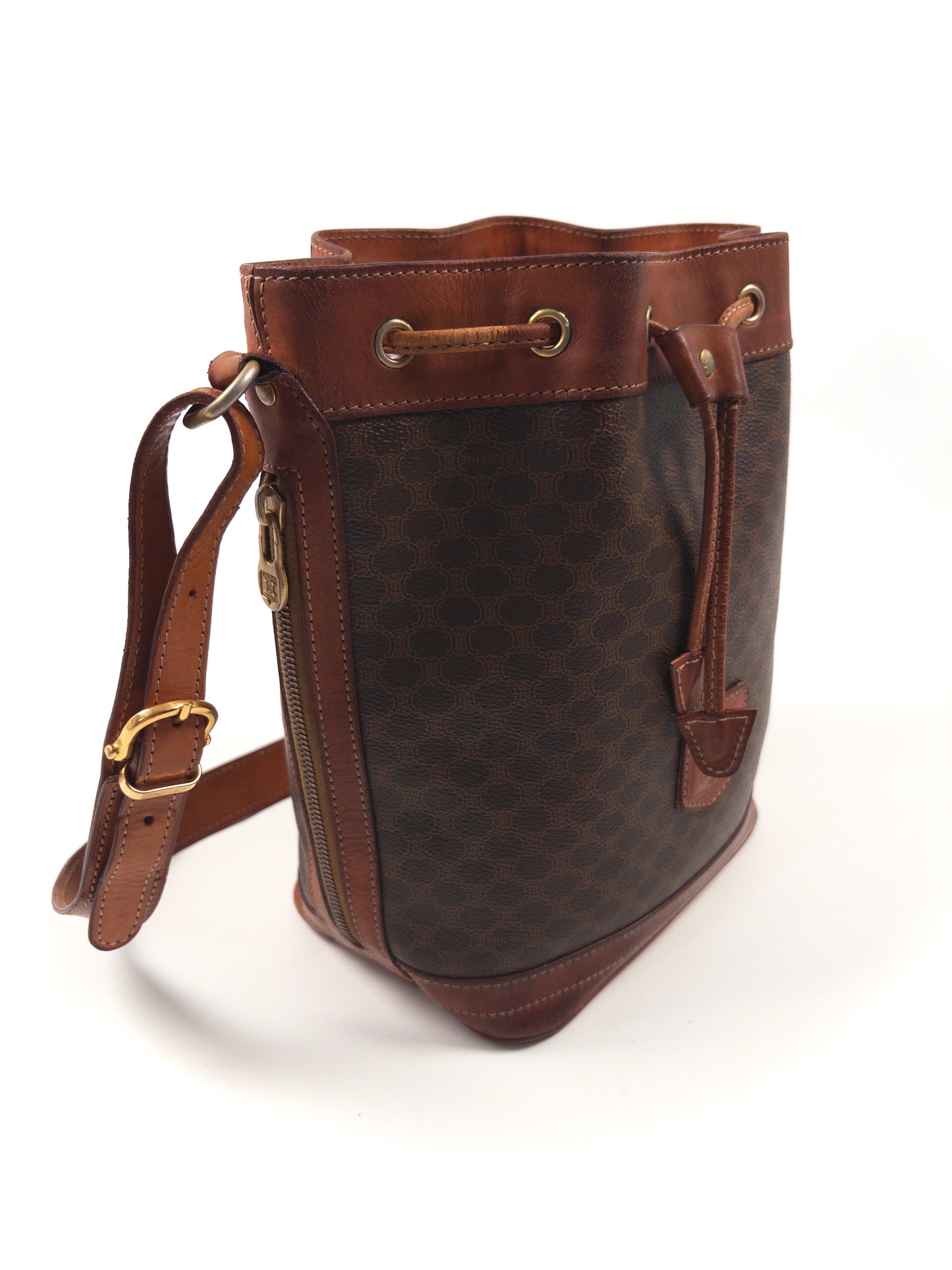 Celine Macadam Drawstring Shoulder Bag