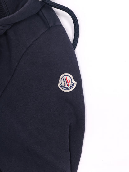 Moncler Tricolor Zip Hoodie Navy