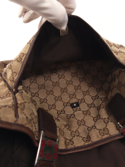 Gucci GG Canvas Sherry Line Tote Bag
