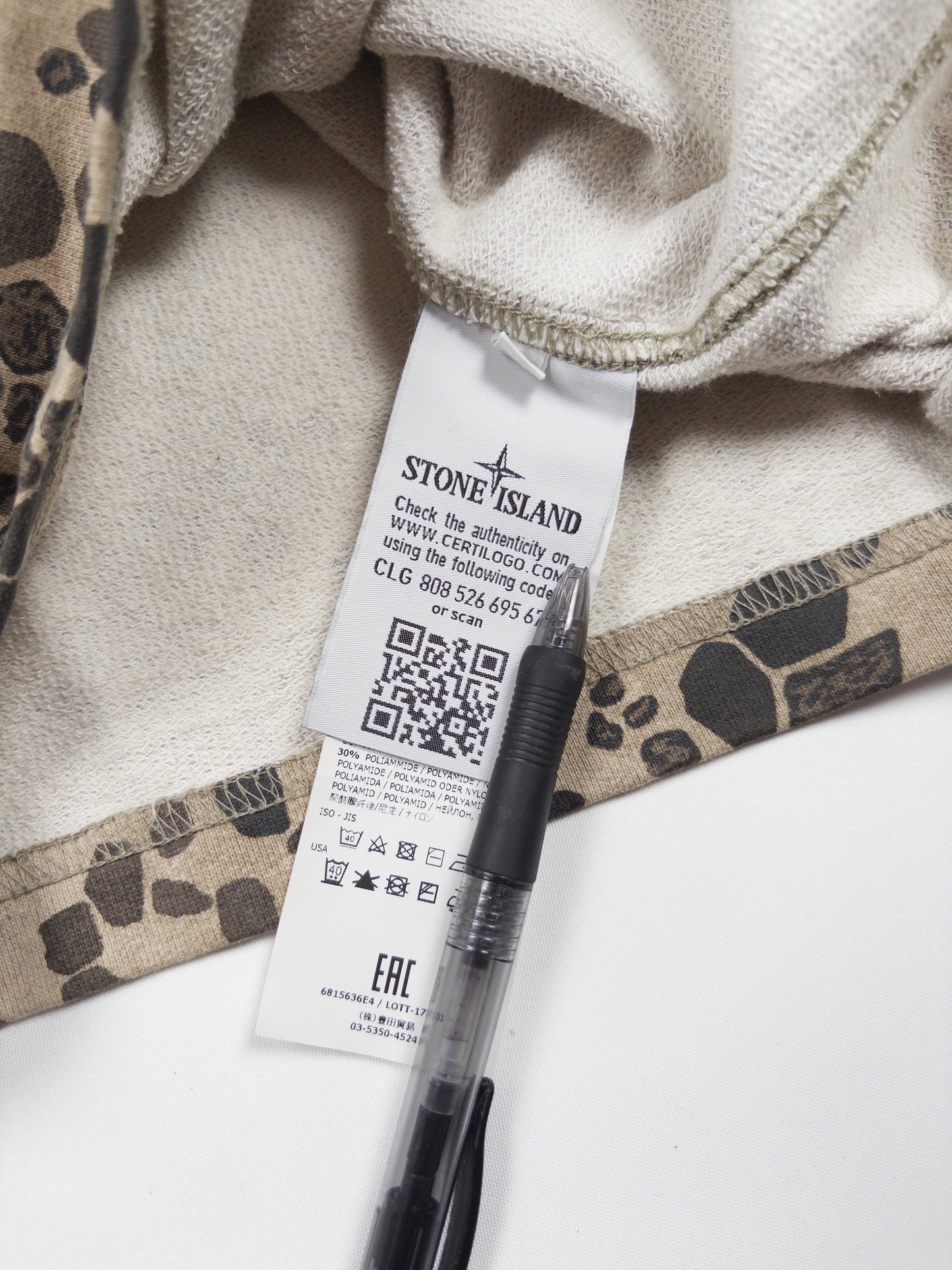 Stone Island Alligator Camo Sweatshirt