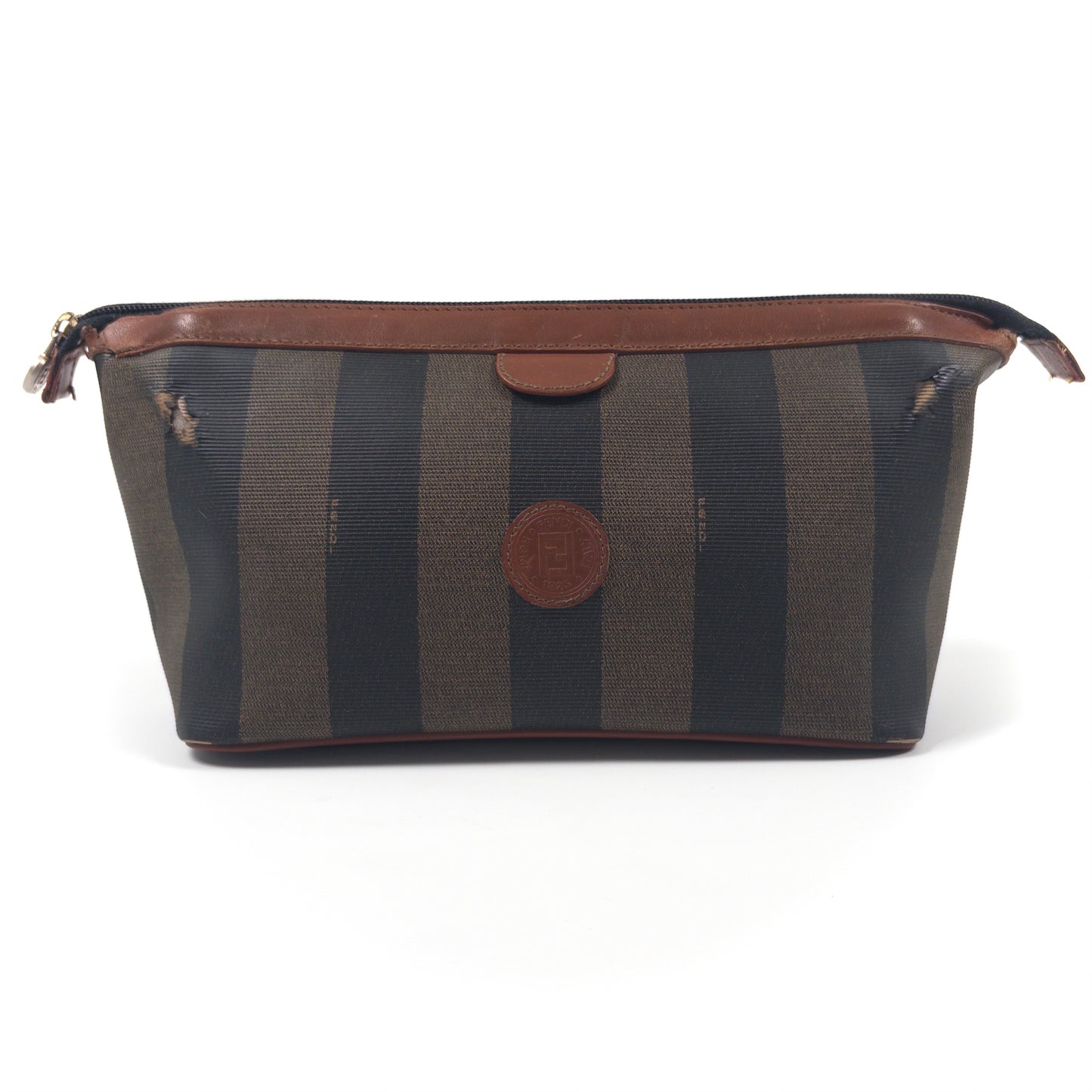 Fendi Pequot Stripe Clutch from the 80s