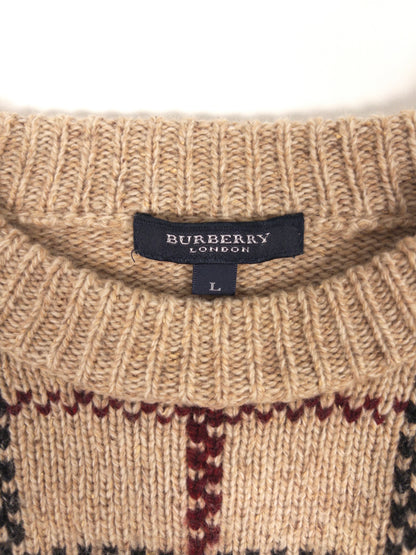 Burberry Check Knitted Sweatshirt