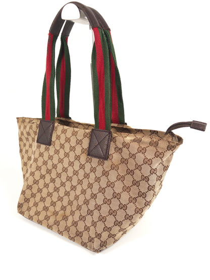 Gucci GG Handbag Sherry Line Web Tote Bag