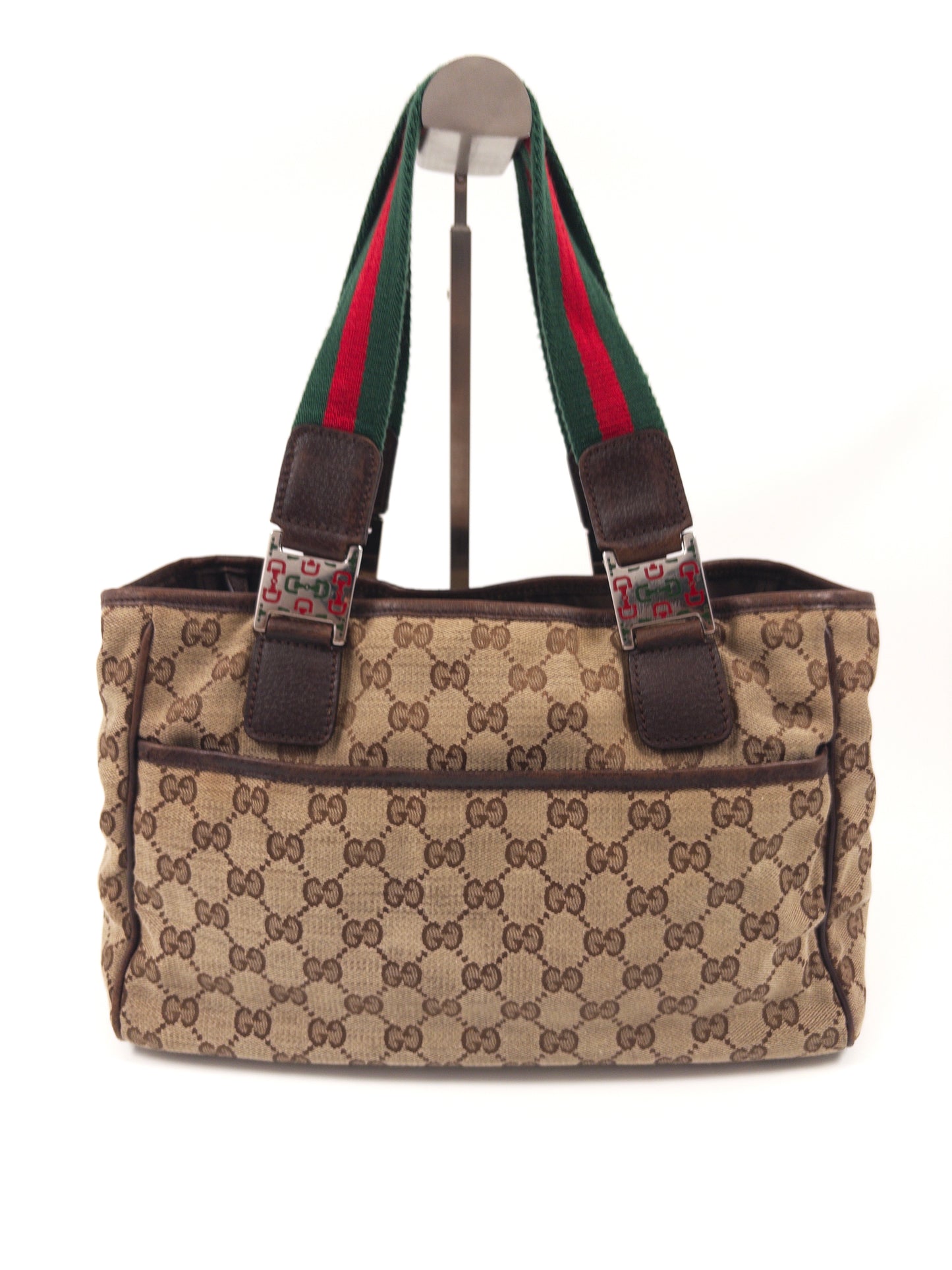 Gucci GG Canvas Sherry Line Tote Bag