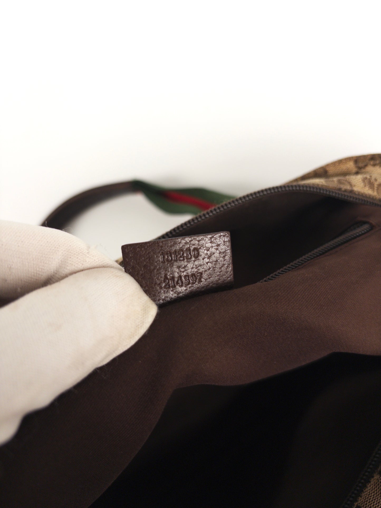 Gucci GG Handbag Sherry Line Web Tote Bag