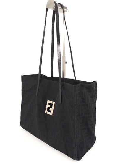 Fendi Zucca Pattern Metal Fittings Tote Bag