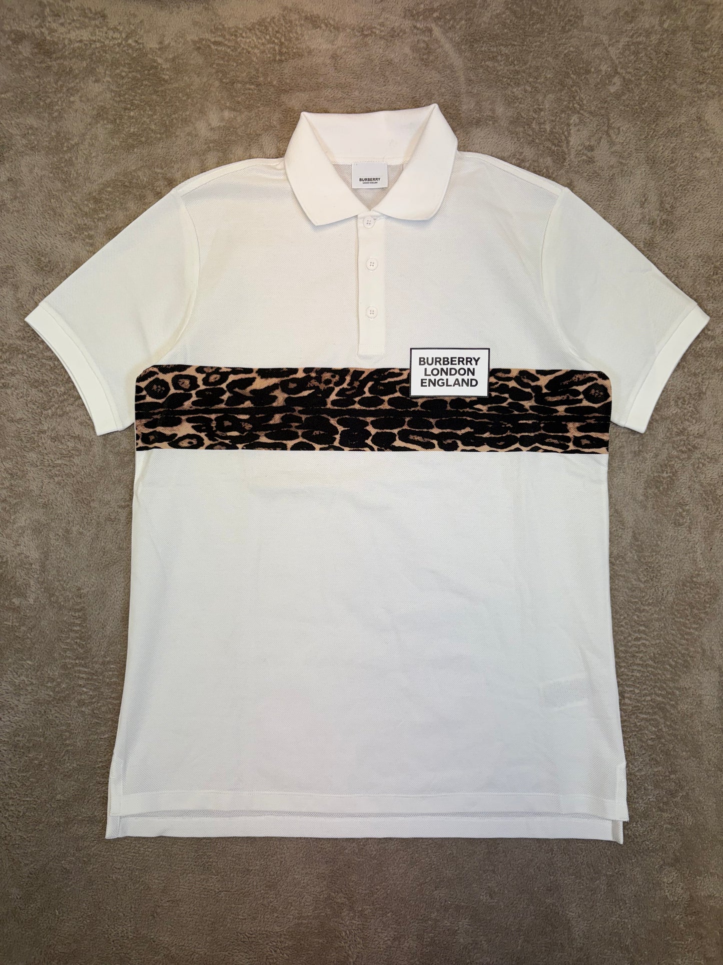 Burberry Leopard Polo Shirt