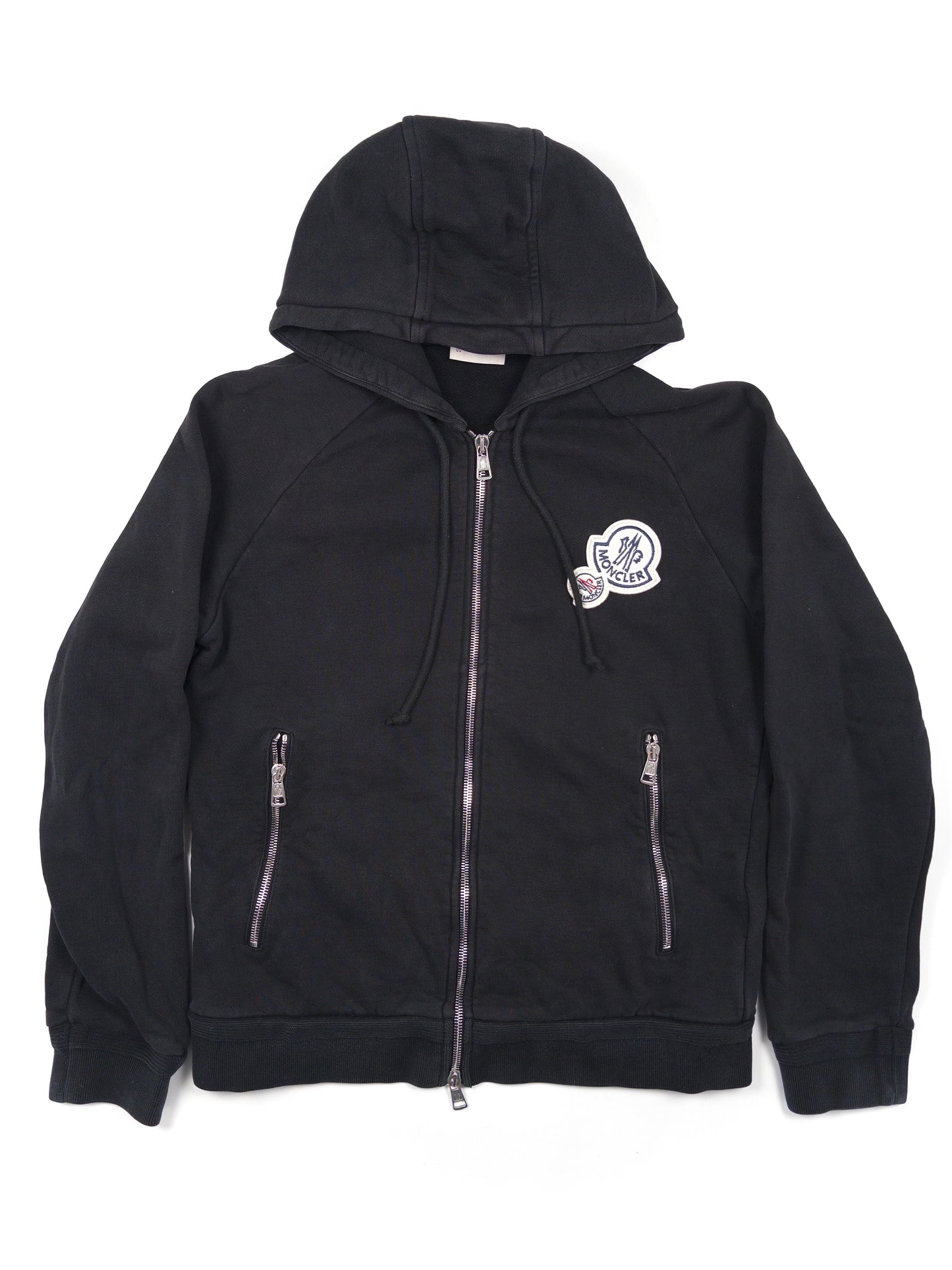 Moncler Double-Logo Zip Hoodie (Fits XS)