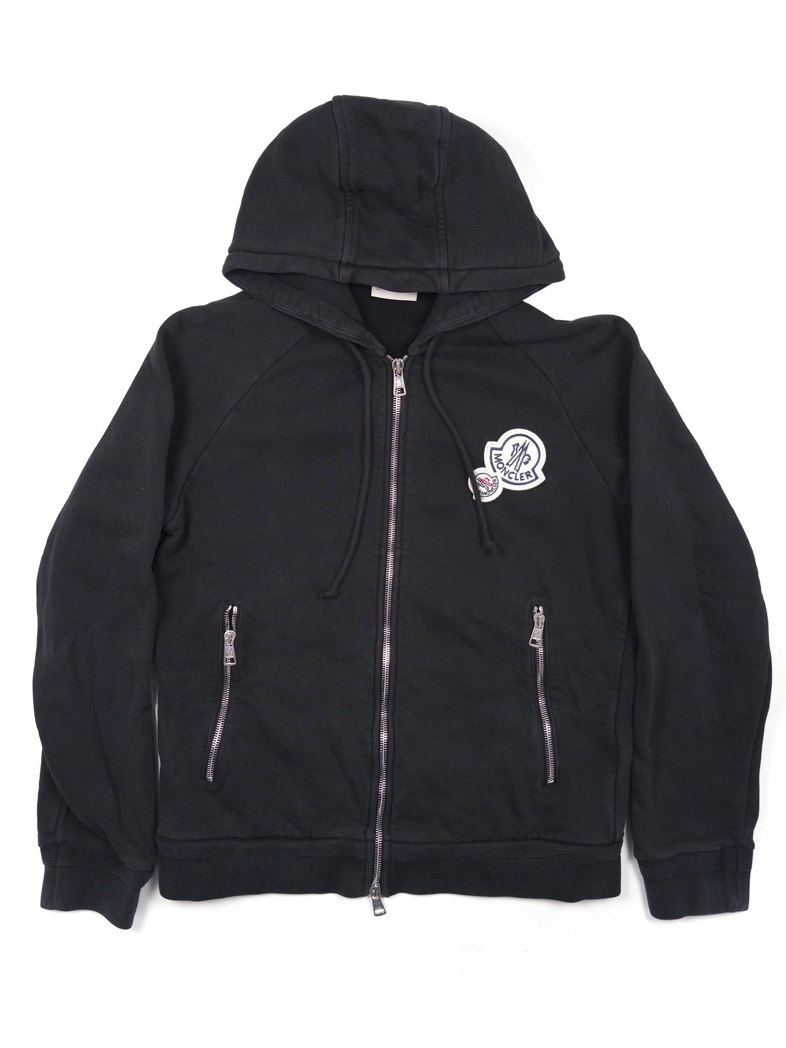 Moncler Double-Logo Zip Hoodie (Fits XS)