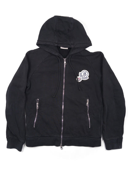 Moncler Double-Logo Zip Hoodie (Fits XS)