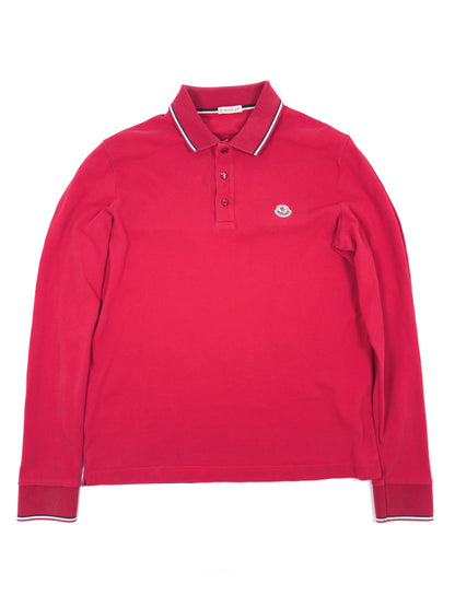 Moncler Tricolor Longsleeve Polo