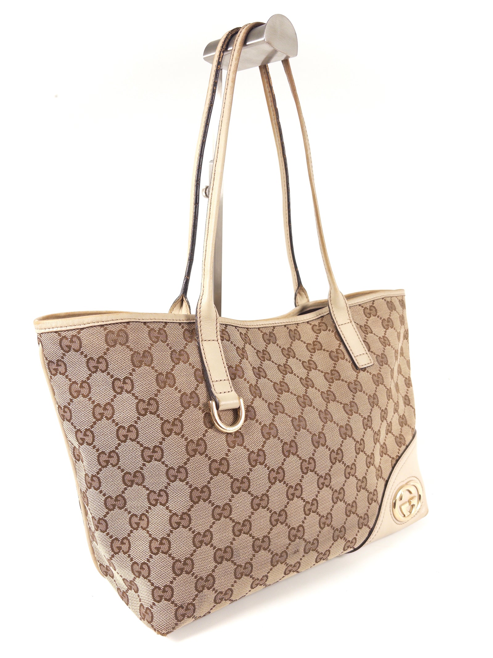 Gucci Brit GG Canvas Tote Bag