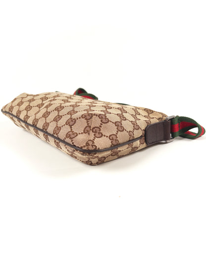 Gucci GG Canvas Sherry Line Crossbody Messenger Bag