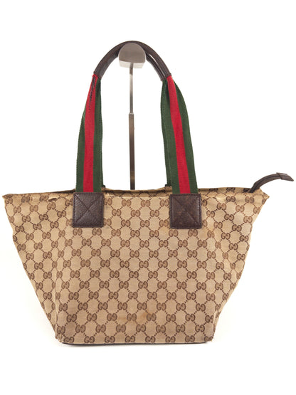 Gucci GG Handbag Sherry Line Web Tote Bag