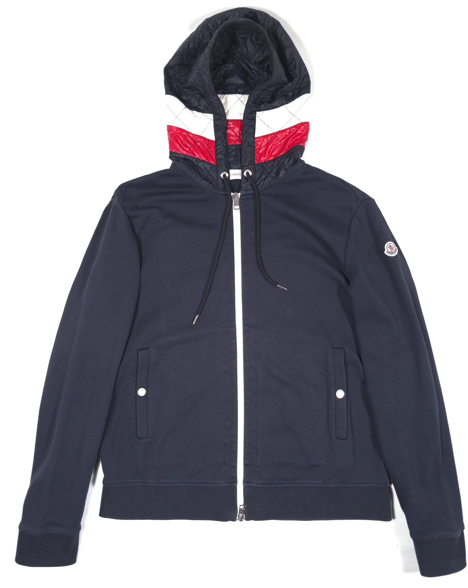 Moncler Tricolor Down Cardigan