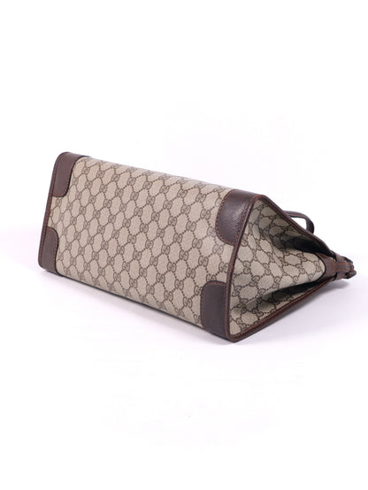 Gucci GG Supreme Gold Hardware Tote Bag