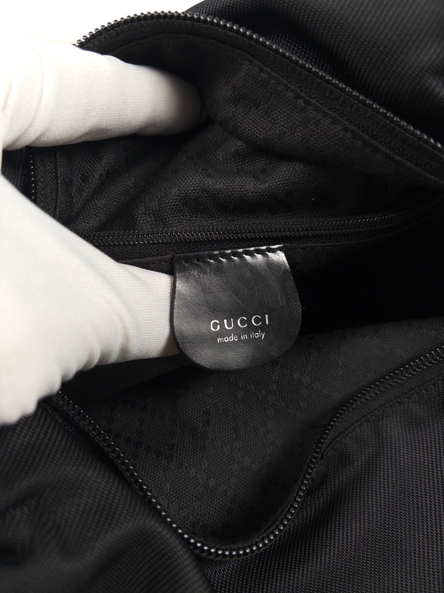 Gucci Nylon Bamboo Handbag
