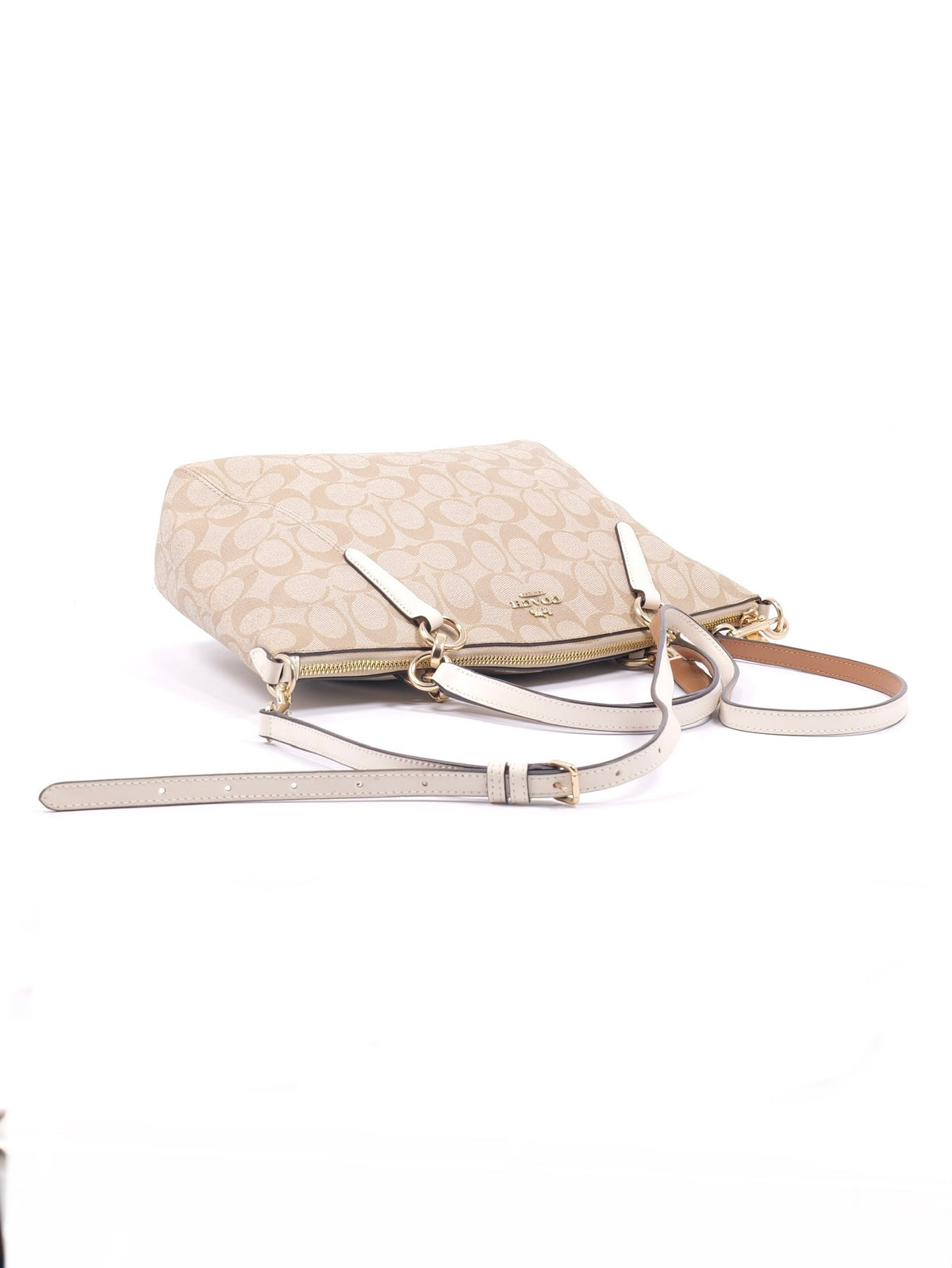Coach Kelsey Satchel in Signature Canvas with Wristlet
