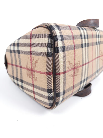 Burberry Haymarket Check Boston Bag