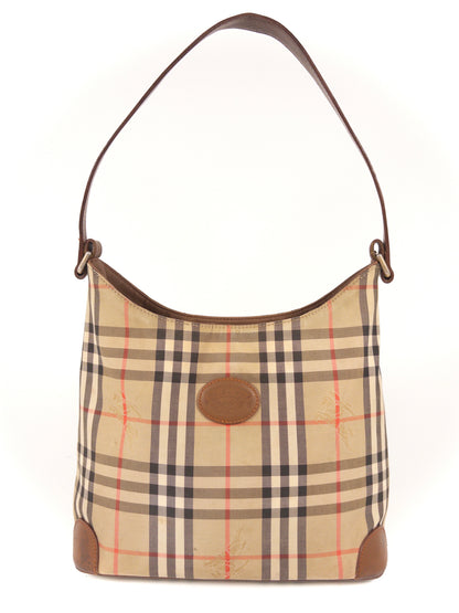 Burberry Nova Check Canvas Shoulder Bag