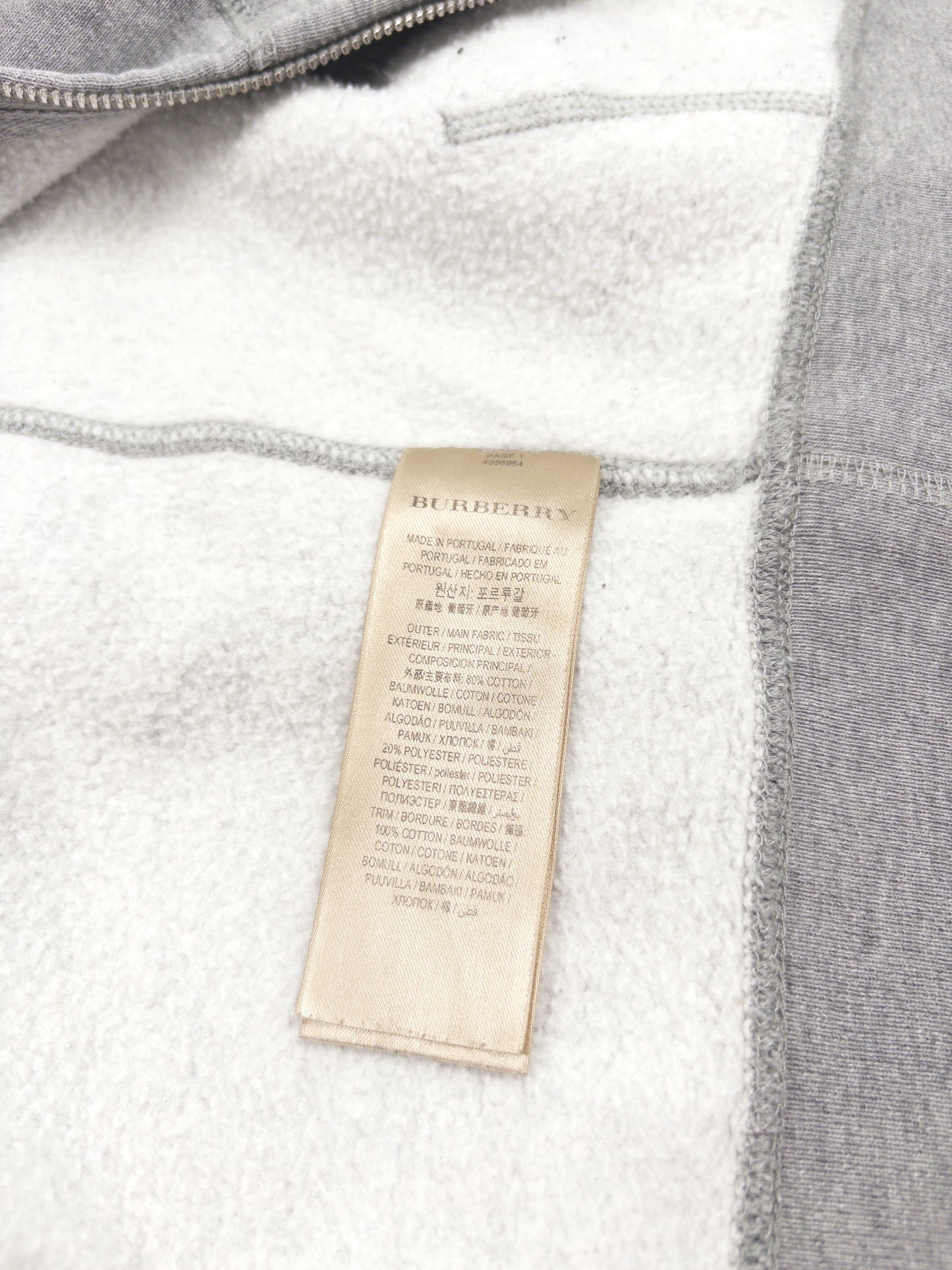 Burberry Check Zip Hoodie