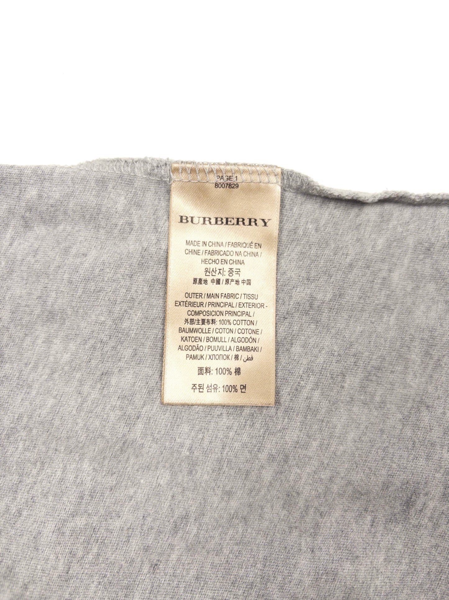 Burberry Embroidery T-shirt (Fits XXL)