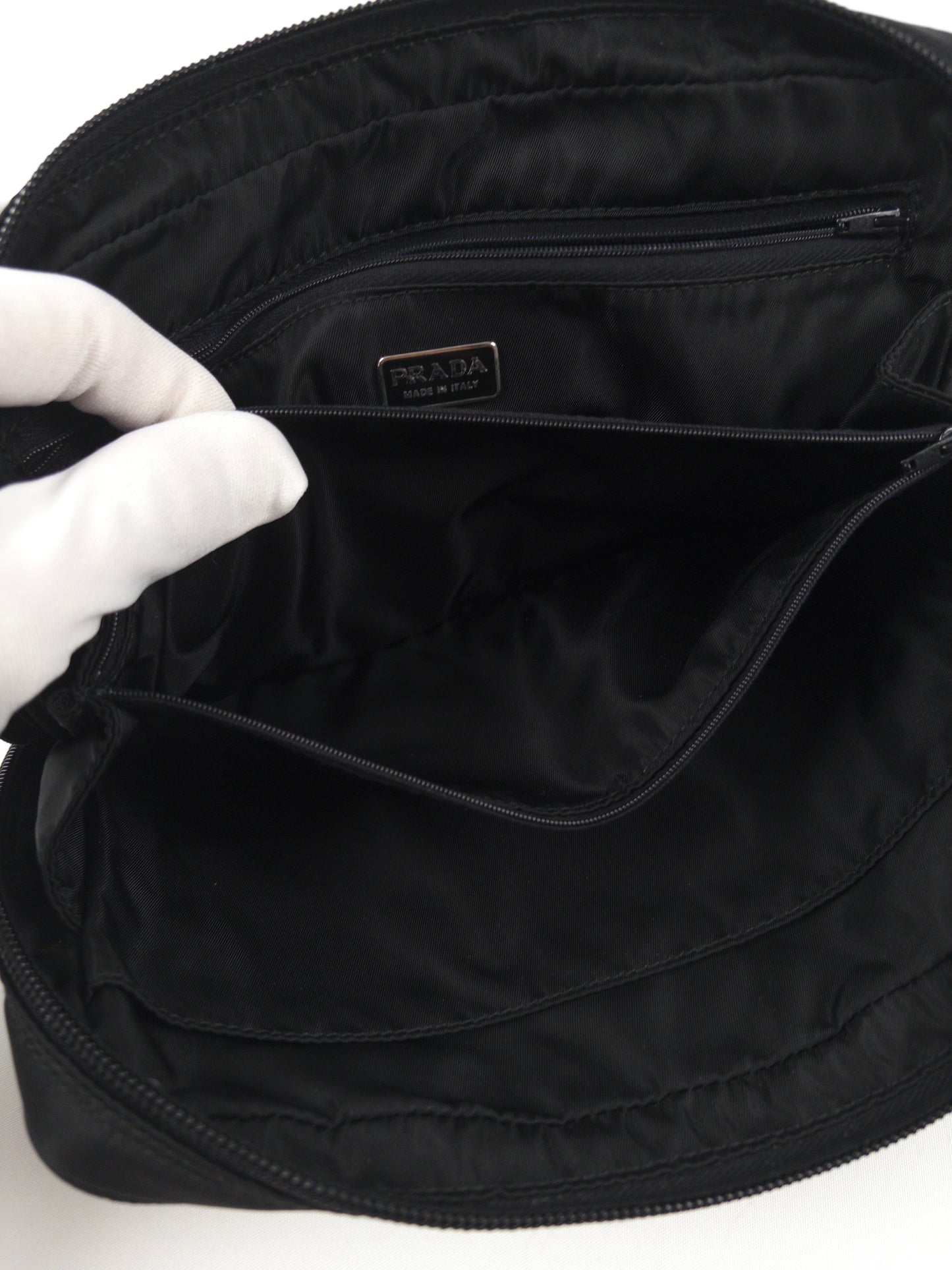 Prada Tessuto Nylon Medium Pouch Bag