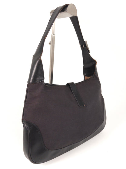 Gucci Jackie GG Canvas One-Shoulder Bag with Patterned Interior