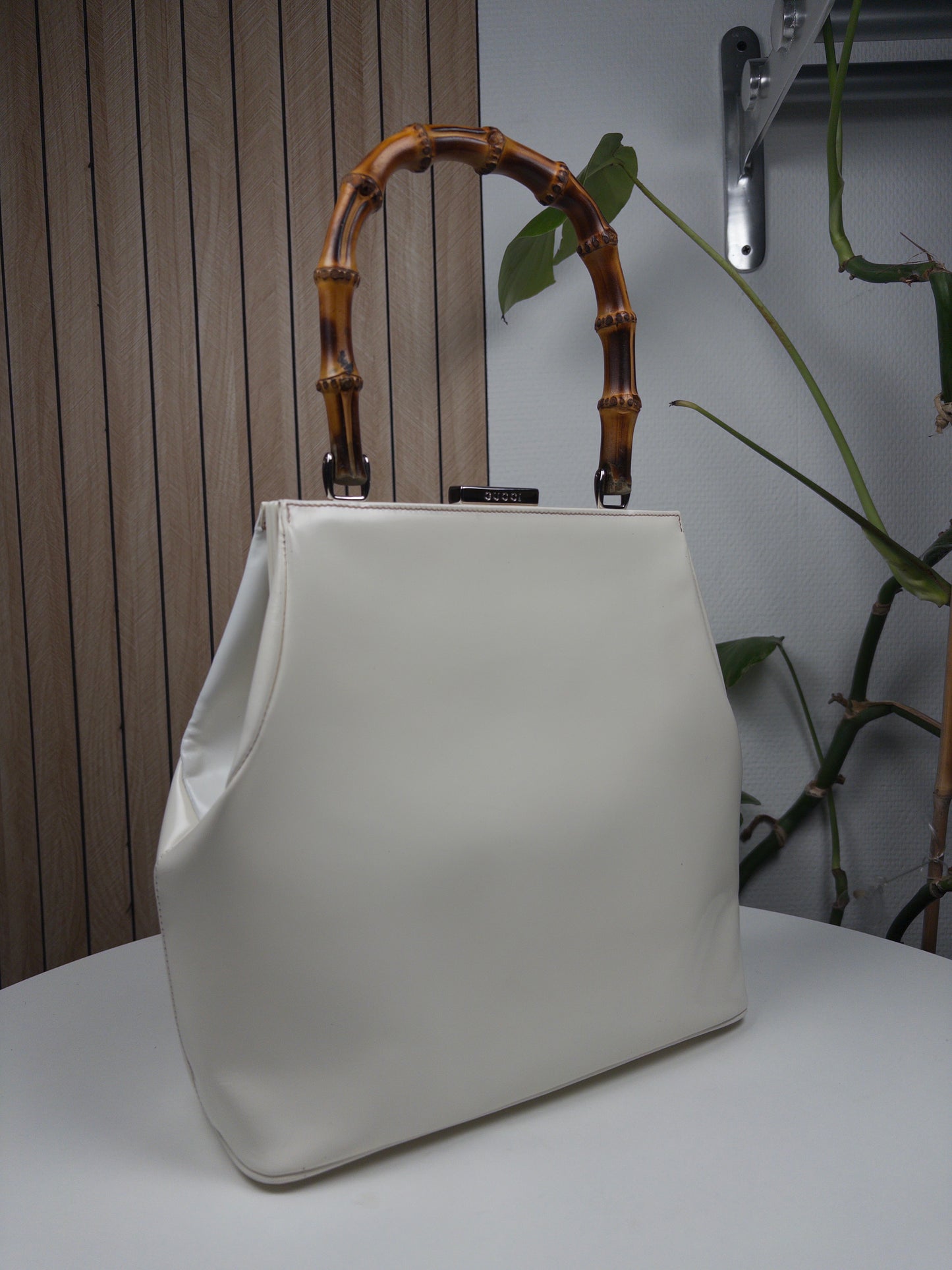 Gucci Bamboo White bag