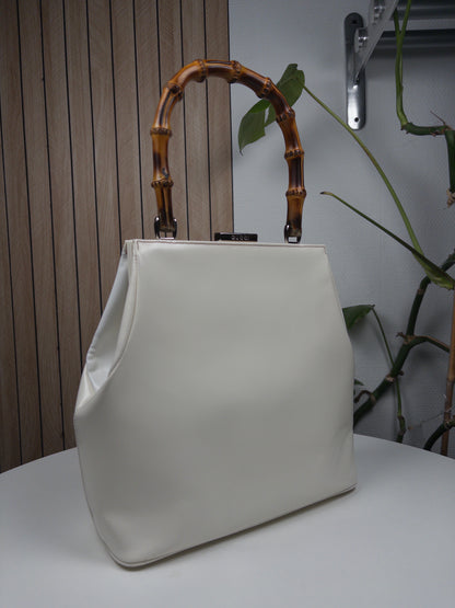Gucci Bamboo White bag