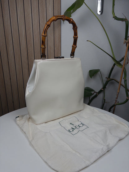 Gucci Bamboo White bag