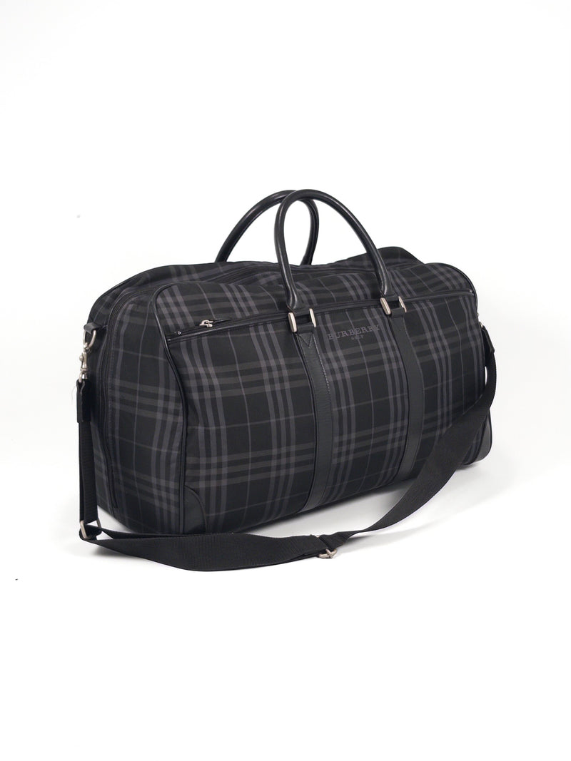 Burberry Check Boston Bag