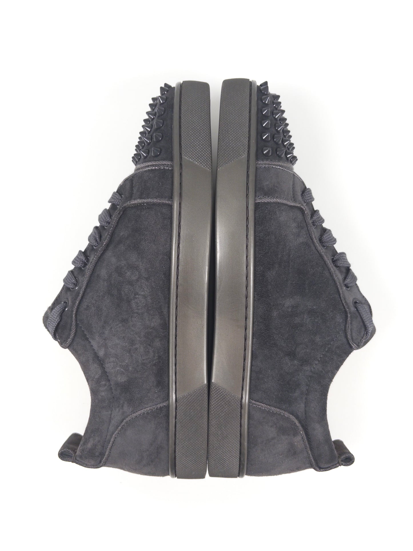 Christian Louboutin Dark Grey Spike Sneaker (Fits EU 42)