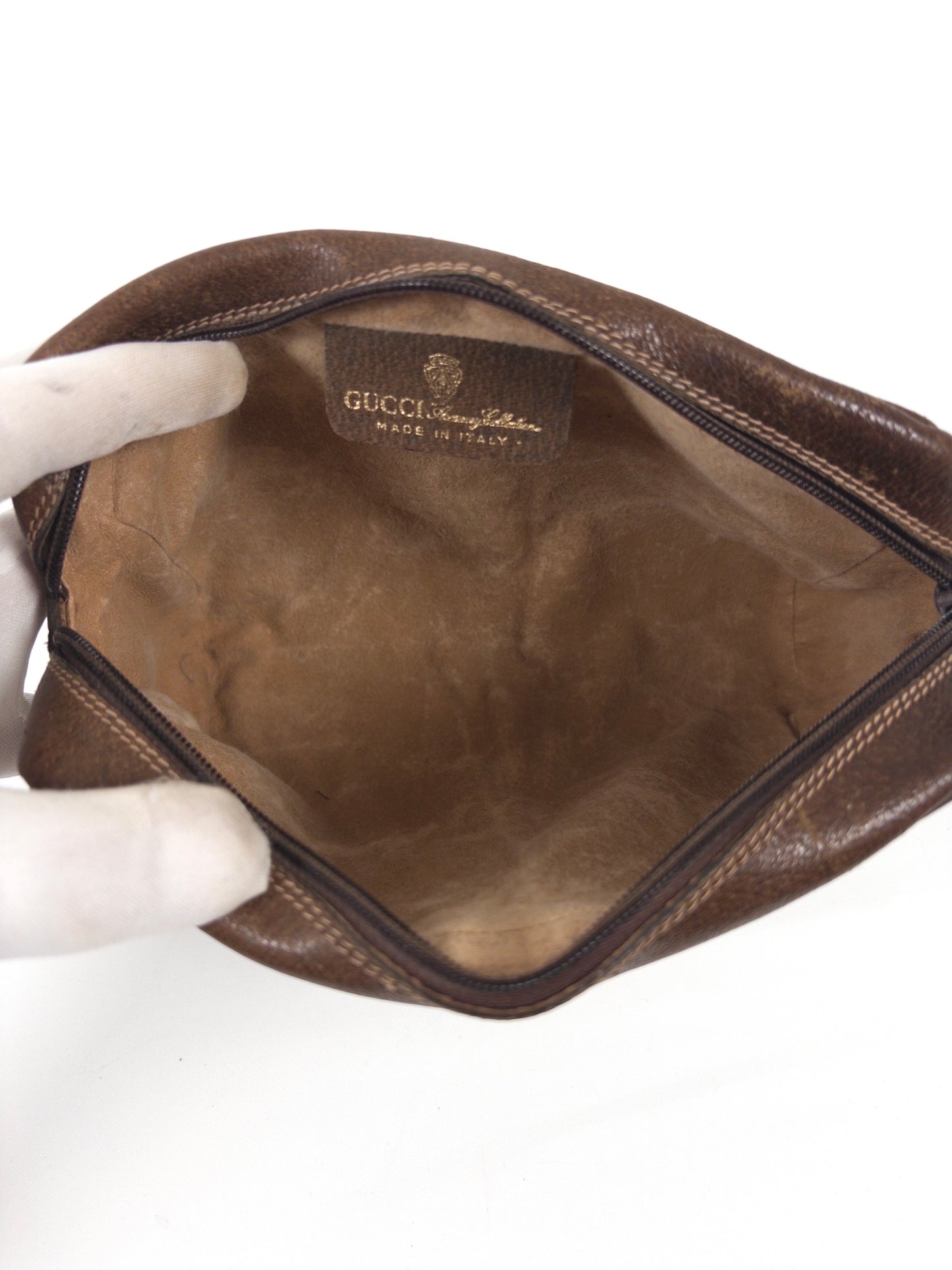 GUCCI GG Supreme Sherry Line clutch bag