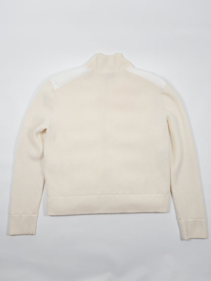 Moncler Spell-out Down Cardigan White (Fits M)
