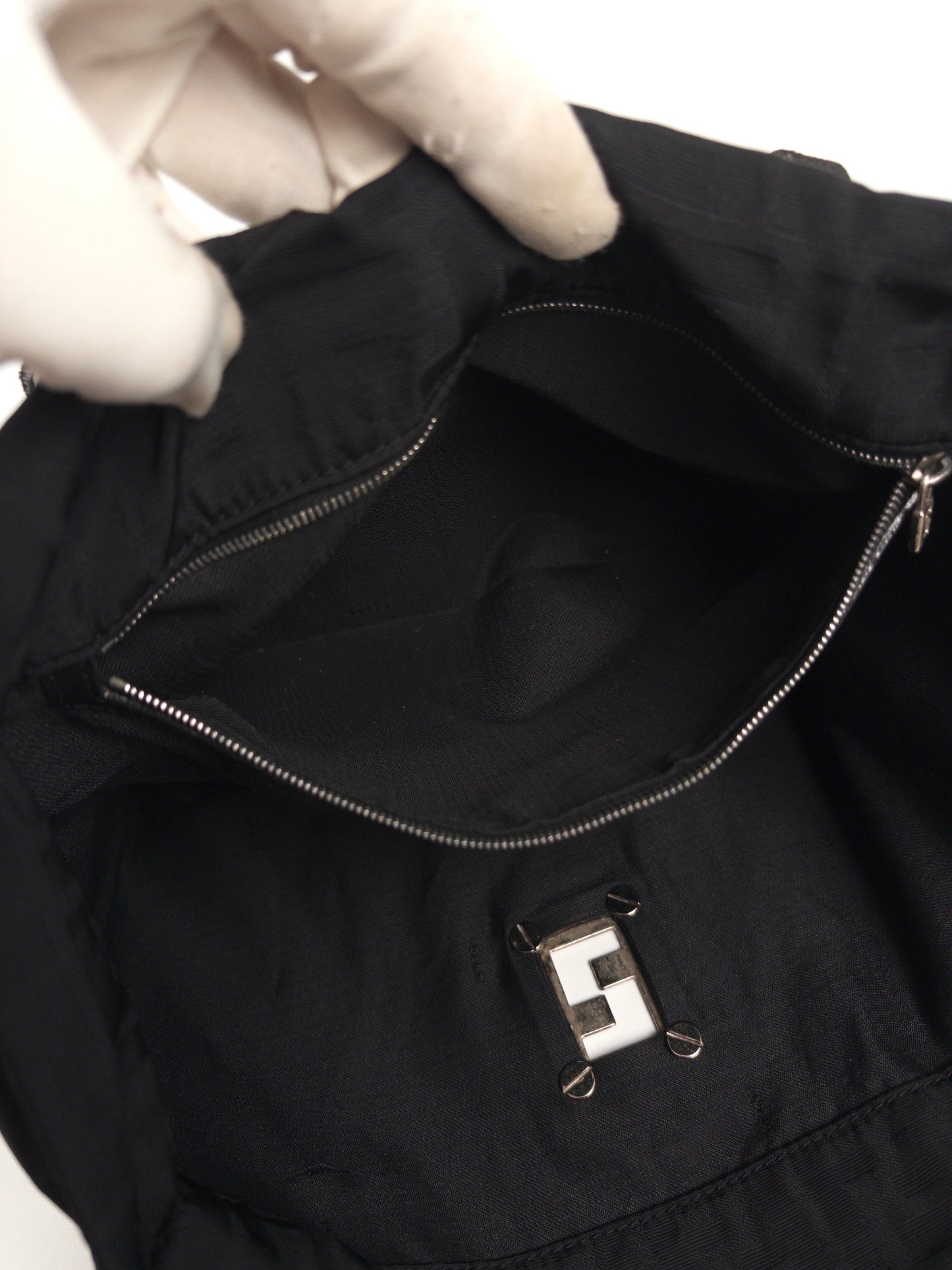 Fendi Zucca Pattern Metal Fittings Tote Bag