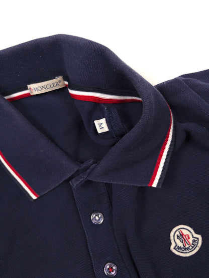 Moncler Polo Shirt Blue (Fits S)