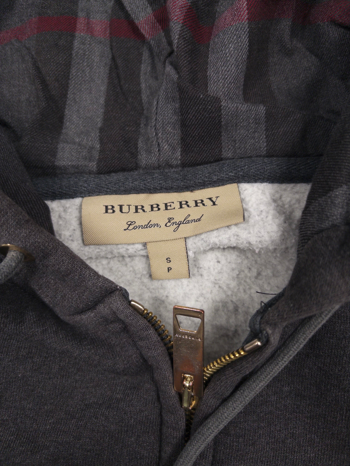 Burberry Check Zip Hoodie