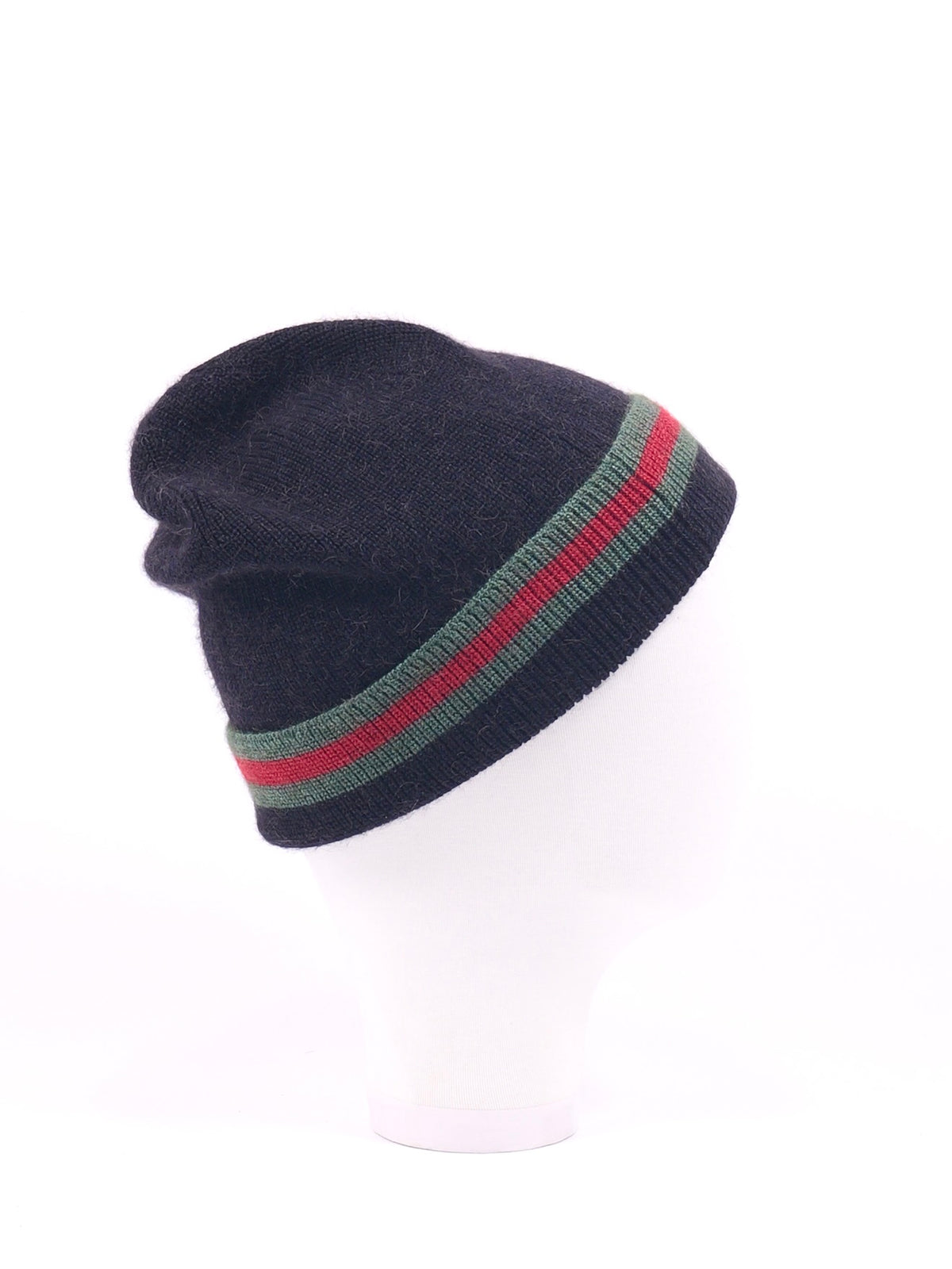 Gucci Web Stripe Wool Beanie