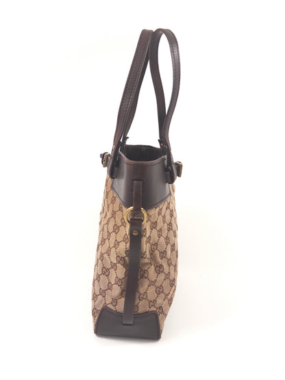 Gucci GG Canvas Belted Tote Bag