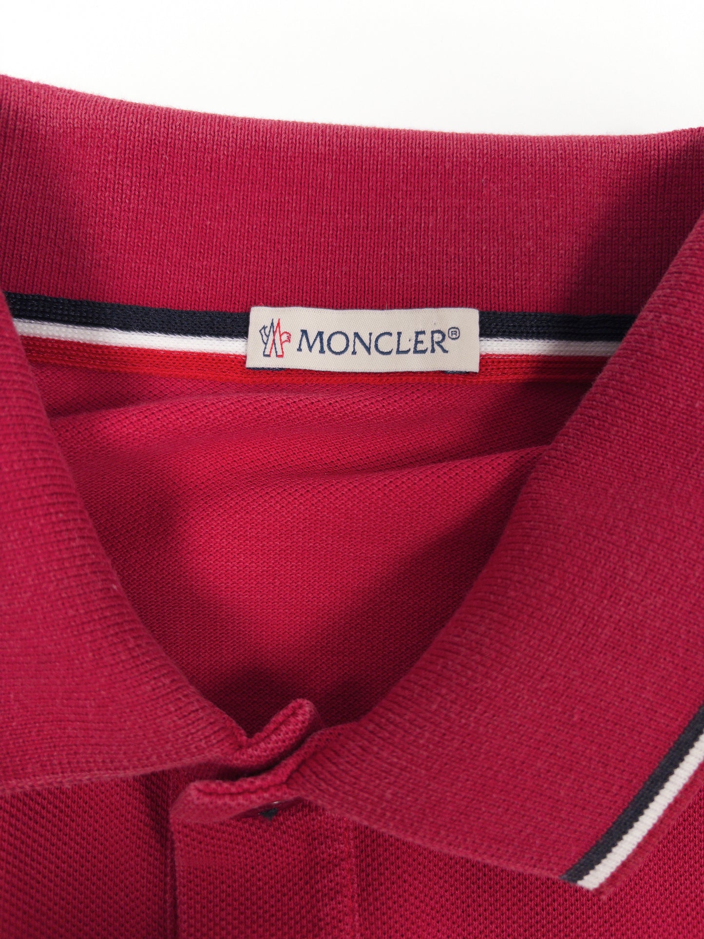 Moncler Tricolor Longsleeve Polo