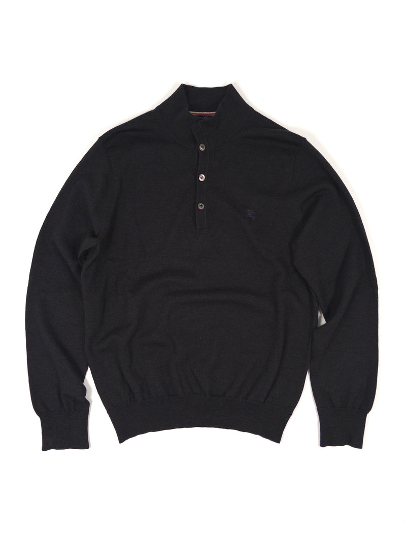 Burberry Wool Polo Knit Sweater