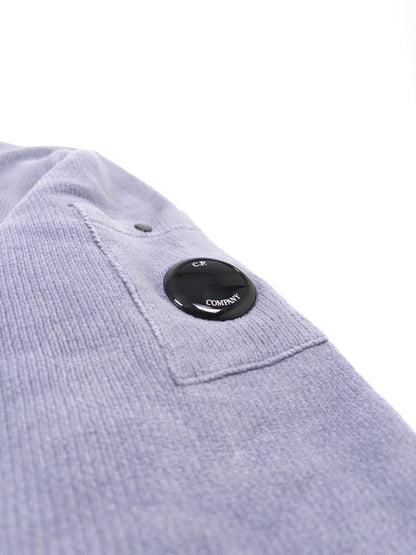 C.P. Company Cotton Chenille Crew Neck Sweatshirt - Lavender