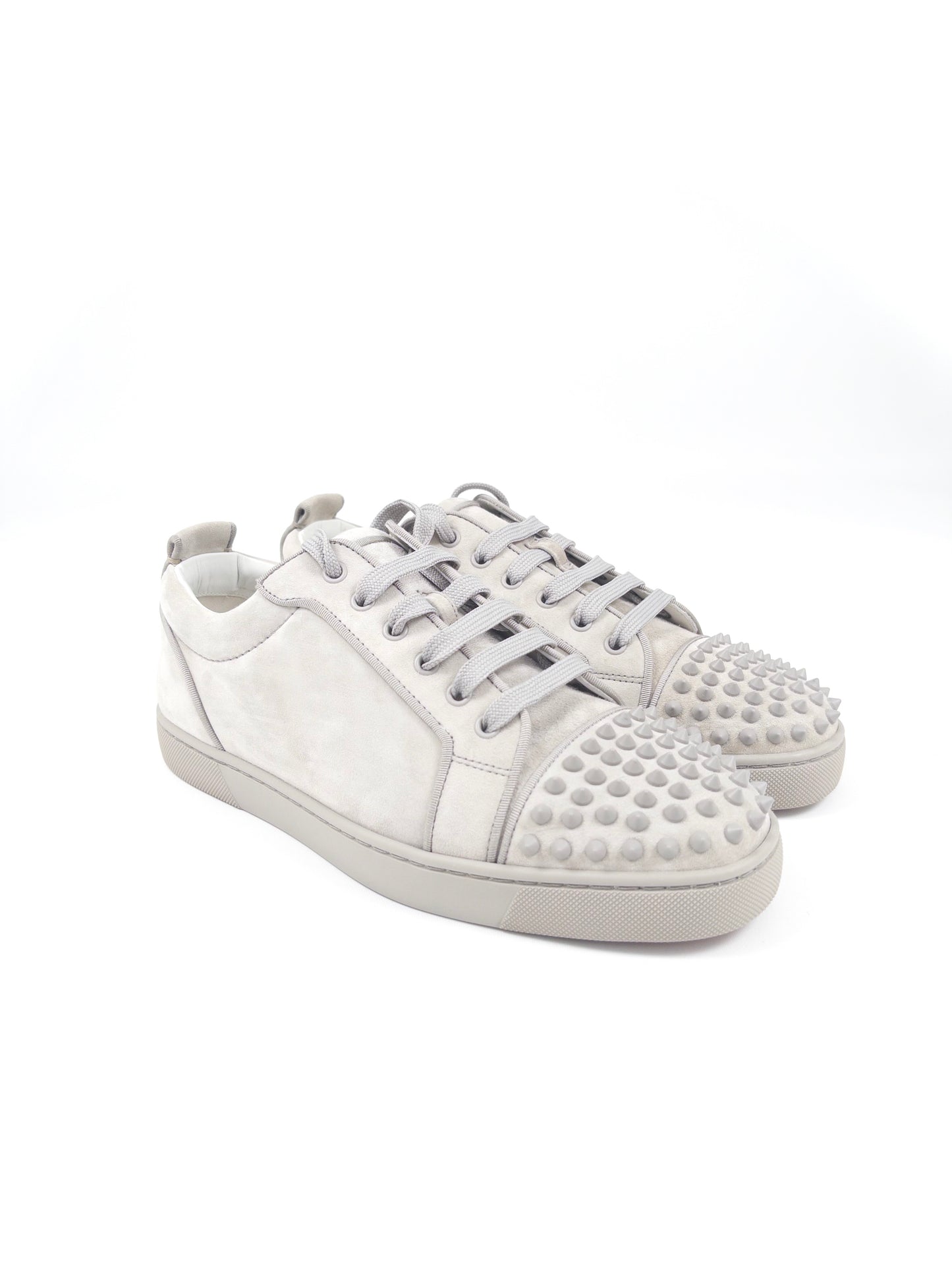 Christian Louboutin Light Grey Spikes Sneakers (Fits EU43)