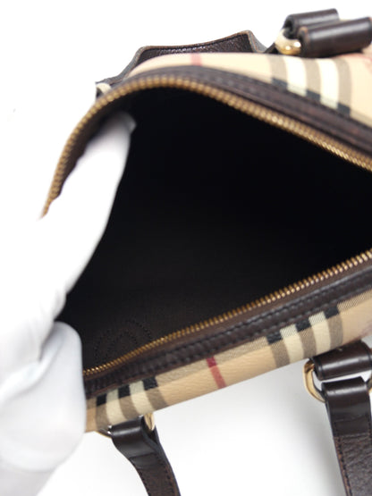 Burberry Haymarket Check Boston Bag