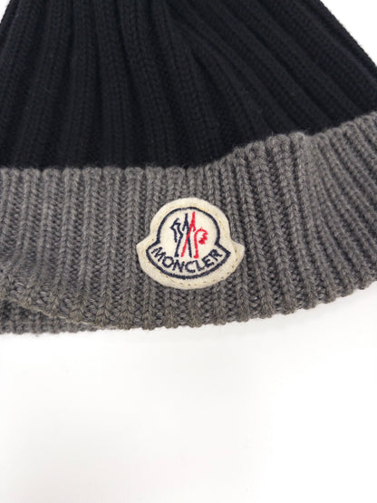 Moncler Two-tone Knitted Beanie